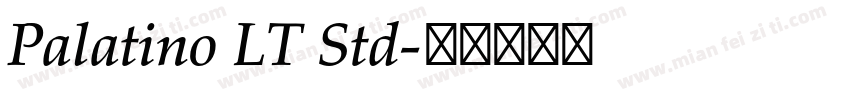 Palatino LT Std字体转换